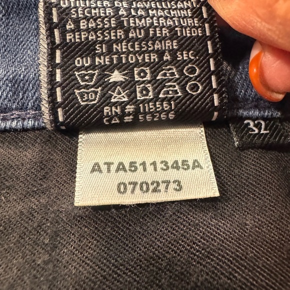 7 For All Mankind Men's Dark Blue Luxe Performance Slimmy Jeans size 32 - Picture 15 of 15